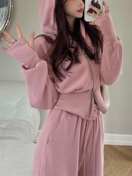 womens two piece pants autumn tracksuit women set korea zip up hoodie drawstring sweatpants casual solid sportswear female suit 230817, White
womens two piece pants autumn tracksuit women set korea zip up hoodie drawstring sweatpants casual solid sportswear female suit 230817, White