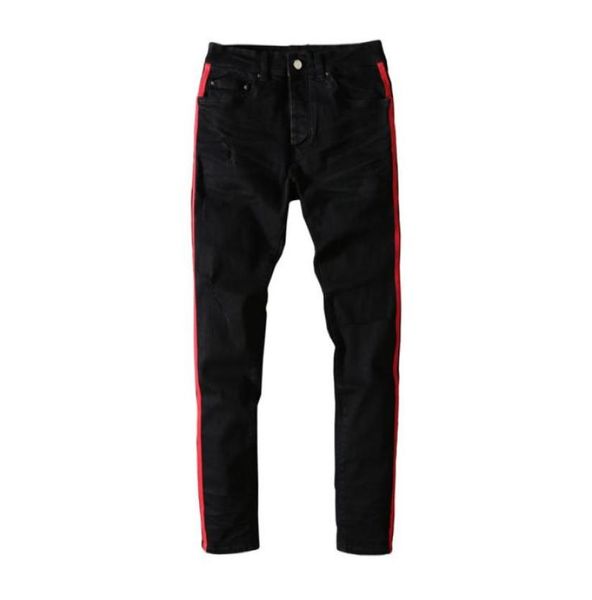 2021 tiktok high quietly mens fashion straight slim ripped jeans trousers men streetwear motorcycle biker jean pants size 2938 5203313623, Blue 
2021 tiktok high quietly mens fashion straight slim ripped jeans trousers men streetwear motorcycle biker jean pants size 2938 5203313623, Blue