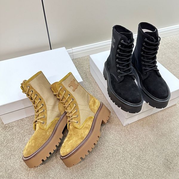 lace-up black brown suede martin ankle boots leather round toe platform heels knight boots for girls women luxury designer fashion booties 5
lace-up black brown suede martin ankle boots leather round toe platform heels knight boots for girls women luxury designer fashion booties 5