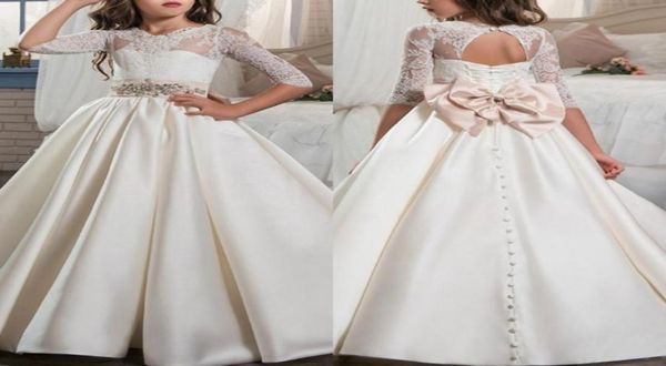 elegant first holy communion pageant dress for girls with sleeves jewel neck lace open back satin flower girls dress with bow3178624, White;blue
elegant first holy communion pageant dress for girls with sleeves jewel neck lace open back satin flower girls dress with bow3178624, White;blue