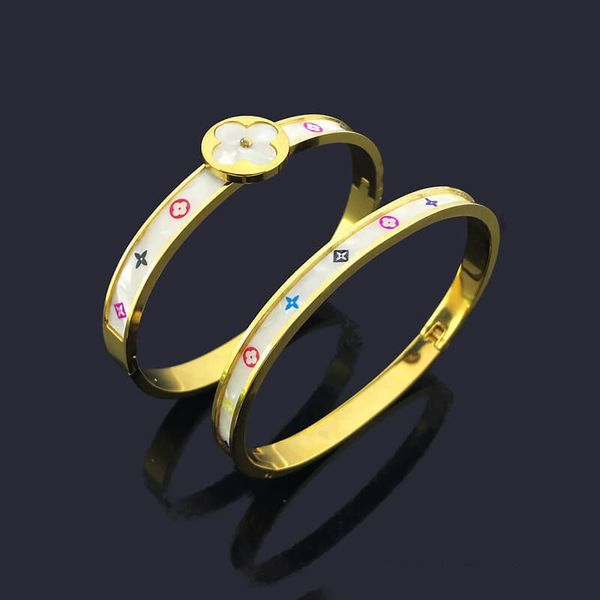 High Versions Classic Clover Bangle Bracelets Stainless Steel Jewelry for Women Gift
High Versions Classic Clover Bangle Bracelets Stainless Steel Jewelry for Women Gift
