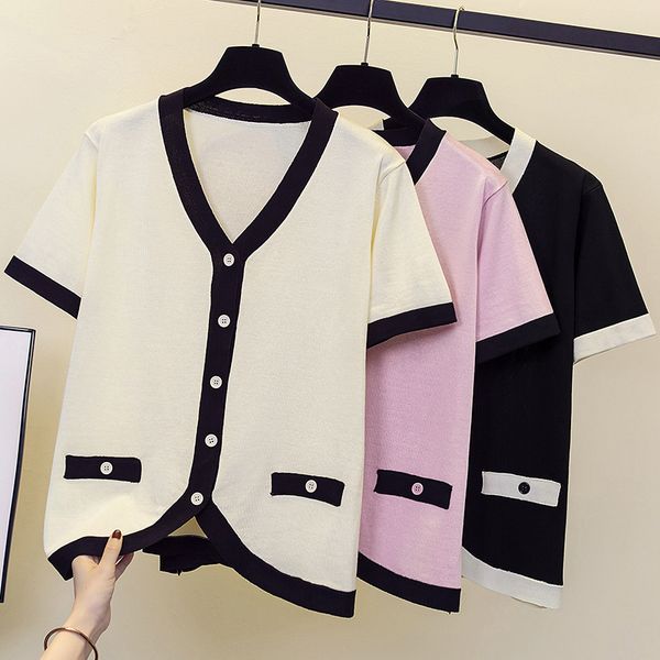 womens knits tees summer sweater cardigan women vneck knitted jacket sweater female elegant coat out wear 4xl 230818, White
womens knits tees summer sweater cardigan women vneck knitted jacket sweater female elegant coat out wear 4xl 230818, White