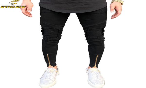 2018 new biker jeans mens joggers pants stretch ripped black denim destroyed bottom zipper jeans homme pants plus size9326037, Blue
2018 new biker jeans mens joggers pants stretch ripped black denim destroyed bottom zipper jeans homme pants plus size9326037, Blue