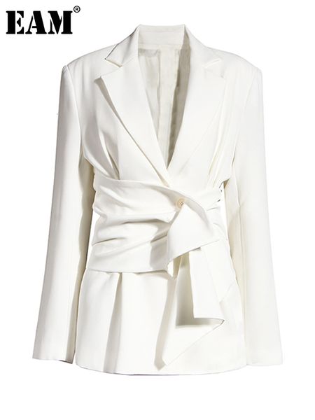 womens suits blazers eam women white belted pleated irregular big size blazer lapel long sleeve jacket fashion spring autumn 1x343 230817, White;black
womens suits blazers eam women white belted pleated irregular big size blazer lapel long sleeve jacket fashion spring autumn 1x343 230817, White;black