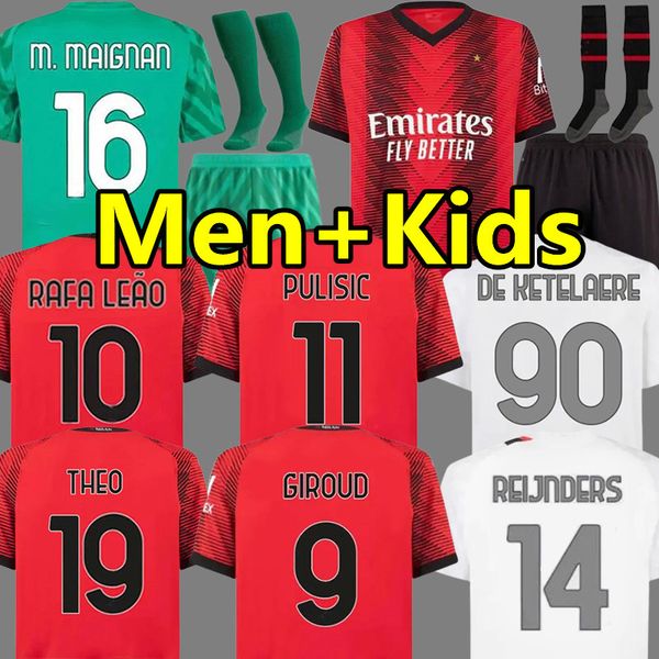23 24 rafa leao pulisic soccer jerseys goalkeeper m. maignan ac milans origi chukwueze giroud tomori theo de ketelaere 2023 2024 football sh, Black;yellow
23 24 rafa leao pulisic soccer jerseys goalkeeper m. maignan ac milans origi chukwueze giroud tomori theo de ketelaere 2023 2024 football sh, Black;yellow