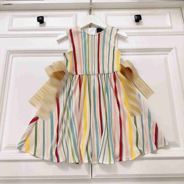 luxury designer baby clothes logo pattern large bow girls dress size 100-160 cm kids dress rainbow vertical pattern design child skirt june1, Red;yellow
luxury designer baby clothes logo pattern large bow girls dress size 100-160 cm kids dress rainbow vertical pattern design child skirt june1, Red;yellow