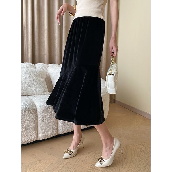 skirts womens velvet skirt autumn and winter ladies vintage french style fishtail female boutique design commuting outfit 230817, Black
skirts womens velvet skirt autumn and winter ladies vintage french style fishtail female boutique design commuting outfit 230817, Black