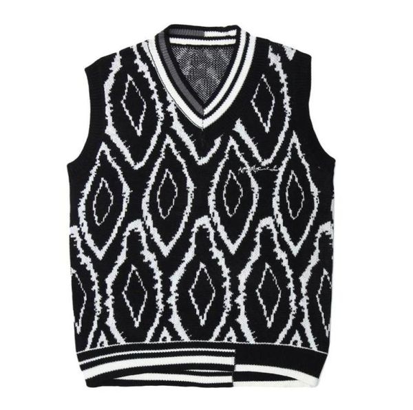 harajuku jumper sweater vest men hip hop streetwear geometry knitted sweater men women sleeveless pullover outwear5600391, White;black
harajuku jumper sweater vest men hip hop streetwear geometry knitted sweater men women sleeveless pullover outwear5600391, White;black