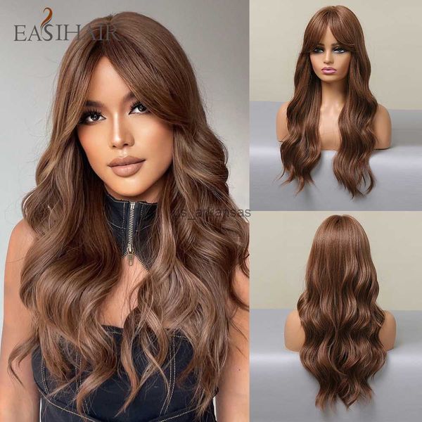synthetic wigs easihair long wavy chestnut brown synthetic wigs with long bangs for women cosplay natural hair wig heat resistant fiber wig, Black
synthetic wigs easihair long wavy chestnut brown synthetic wigs with long bangs for women cosplay natural hair wig heat resistant fiber wig, Black