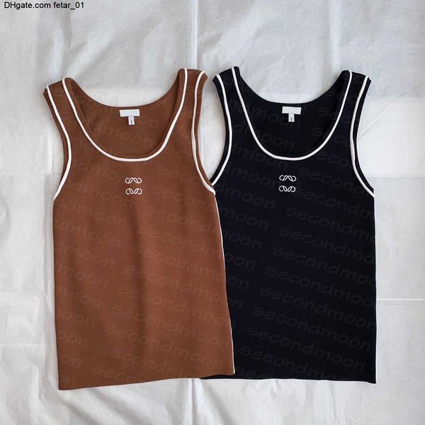 embroidered t designer shirt women breathable knitted tee spring summer tank woman vests, White
embroidered t designer shirt women breathable knitted tee spring summer tank woman vests, White