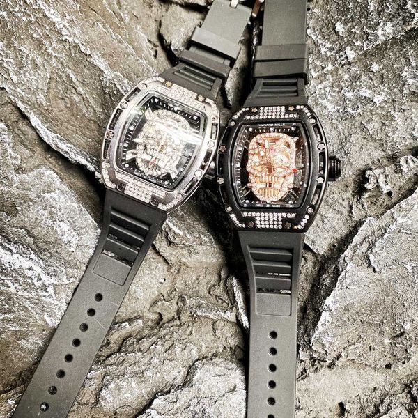 designer elegant men diamond watch rm052 watches cdh4 quartz movement iced out diamond bezel leather strap prx uhr perfect gift with box, Slivery;golden
designer elegant men diamond watch rm052 watches cdh4 quartz movement iced out diamond bezel leather strap prx uhr perfect gift with box, Slivery;golden