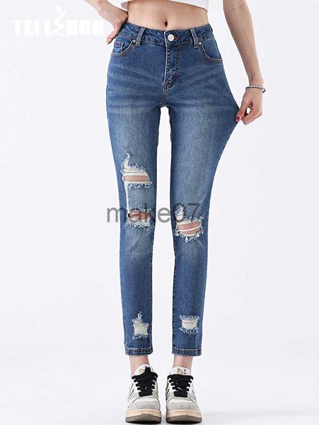women's jeans women skinny stretch rippe mid waist pencil pants denim trousers fashion elastic slim casual pants streetwear j230818, Blue
women's jeans women skinny stretch rippe mid waist pencil pants denim trousers fashion elastic slim casual pants streetwear j230818, Blue
