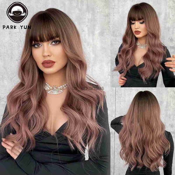 synthetic wigs pink brown ombre wig women wig with bangs long wavy wig daily party cosplay lolita heat resistant synthetic natural fake hair, Black
synthetic wigs pink brown ombre wig women wig with bangs long wavy wig daily party cosplay lolita heat resistant synthetic natural fake hair, Black