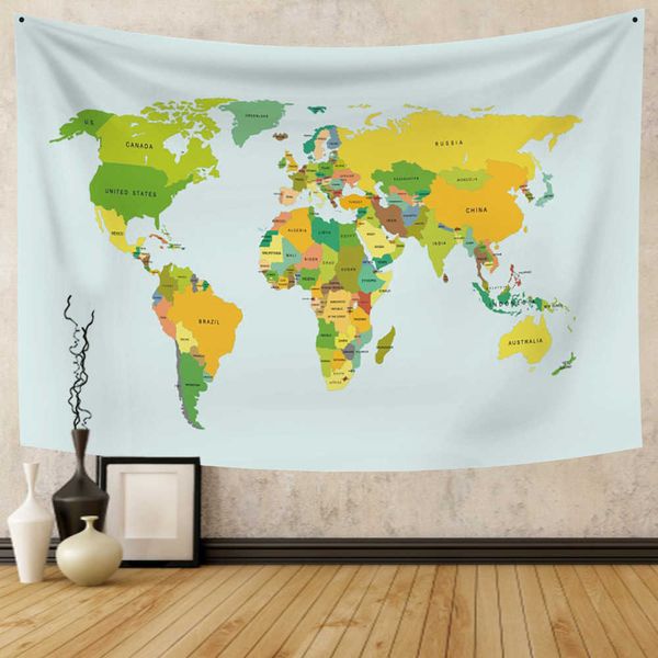 Tapestries World Tapestry High-Definition Fabric Wall Hanging Decor Watercolor Map Polyester Table Cover Yoga Beach Towel
Tapestries World Tapestry High-Definition Fabric Wall Hanging Decor Watercolor Map Polyester Table Cover Yoga Beach Towel