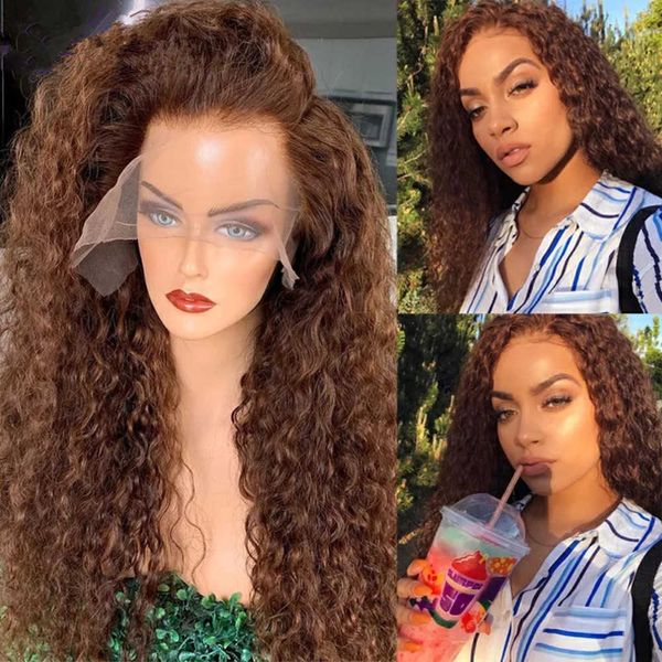 front lace wig, brown long curly hair, women's fluffy small curly chemical fiber high-temperature silk false headband 230818, Black
front lace wig, brown long curly hair, women's fluffy small curly chemical fiber high-temperature silk false headband 230818, Black