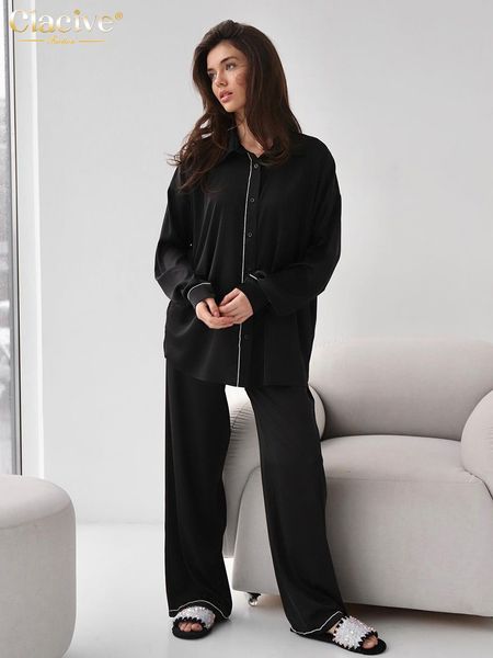 womens two piece pants clacive casual loose black home suits fashion high waist wide set elegant long sleeve 2 sets women sleepwear 230817, White
womens two piece pants clacive casual loose black home suits fashion high waist wide set elegant long sleeve 2 sets women sleepwear 230817, White