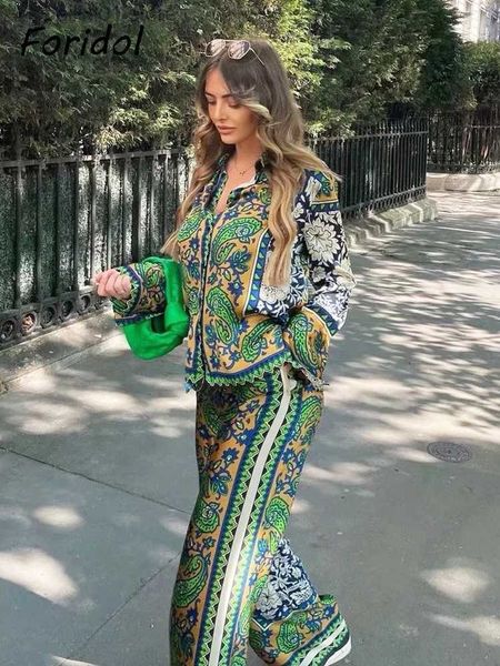 women's two piece pants foridol casual button up bohemian paisley print vinatge long pants sets summer spring oversize green tracksuit, White
women's two piece pants foridol casual button up bohemian paisley print vinatge long pants sets summer spring oversize green tracksuit, White