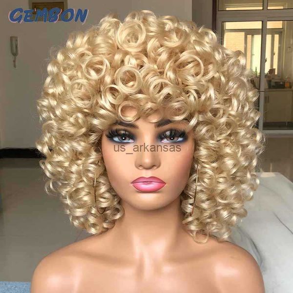 synthetic wigs short hair afro curly wig natural blonde wigs with bangs cosplay lolita synthetic wigs for women heat resistant fiber highlig, Black
synthetic wigs short hair afro curly wig natural blonde wigs with bangs cosplay lolita synthetic wigs for women heat resistant fiber highlig, Black