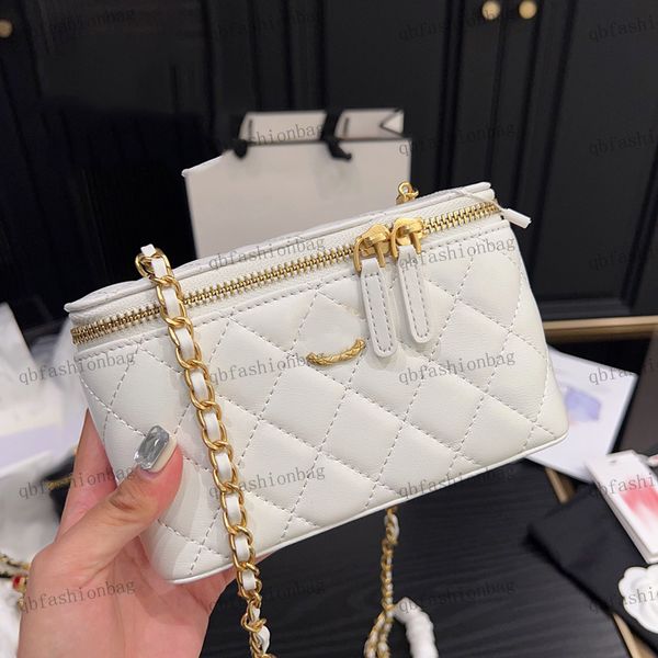23 women makeup bag leather diamond check gold hardware metal buckle jewel chain luxury handbag crossbody bag shoulder bags with mirror narr
23 women makeup bag leather diamond check gold hardware metal buckle jewel chain luxury handbag crossbody bag shoulder bags with mirror narr