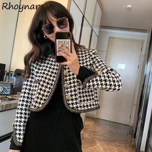 womens jackets basic women spring autumn fashion houndstooth cropped elegant office lady allmatch simple comfortable single breasted 230818, Black;brown
womens jackets basic women spring autumn fashion houndstooth cropped elegant office lady allmatch simple comfortable single breasted 230818, Black;brown