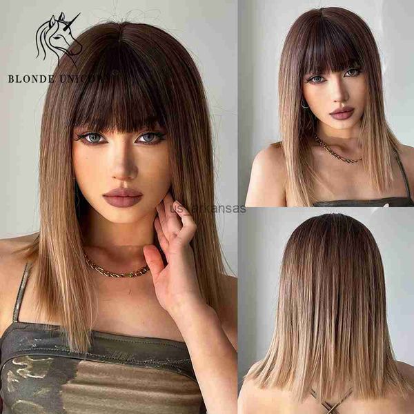synthetic wigs blonde unicorn synthetic medium long straight ombre brown wig for women cosplay daily party wigs heat resistant false hair hk, Black
synthetic wigs blonde unicorn synthetic medium long straight ombre brown wig for women cosplay daily party wigs heat resistant false hair hk, Black