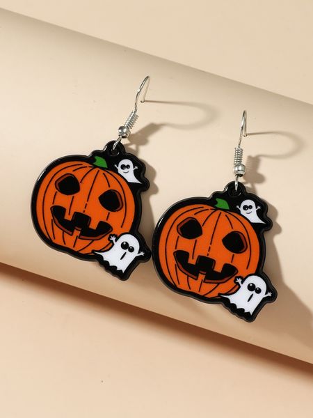 halloween pop pumpkin ghost alternative earrings exaggerate temperament and funny earrings female, Silver
halloween pop pumpkin ghost alternative earrings exaggerate temperament and funny earrings female, Silver