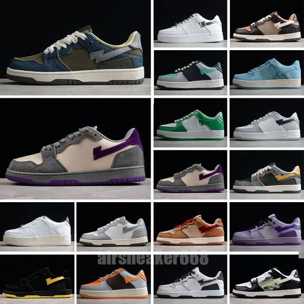 casual shoes bap running shoes sneakers trainers fashion designer pink patent leather white color combo grey for men women pastel pack abc c, Black
casual shoes bap running shoes sneakers trainers fashion designer pink patent leather white color combo grey for men women pastel pack abc c, Black