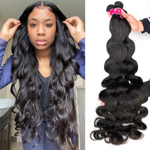 brazilian hair weave human hair bundles weave 1/3/4 body wave bundles 28 30 32 34 38 inch remy virgin hair extensions, Black
brazilian hair weave human hair bundles weave 1/3/4 body wave bundles 28 30 32 34 38 inch remy virgin hair extensions, Black