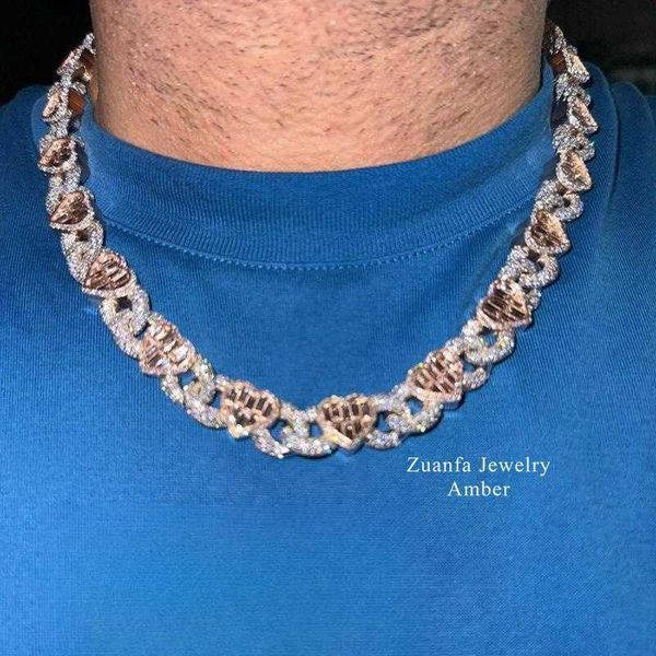 custom made solid 15mm cuban link chain hip hop chain heart design cluster necklace iced out jewelry moissanite chain, Silver
custom made solid 15mm cuban link chain hip hop chain heart design cluster necklace iced out jewelry moissanite chain, Silver