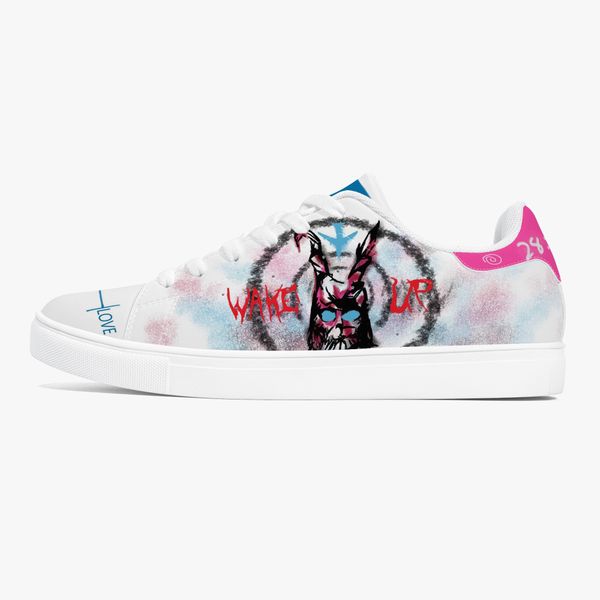diy shoes men's casual shoes women's outdoor shoes custom shoes white shoe body and cartoon graffiti paired with pink embellishmen
diy shoes men's casual shoes women's outdoor shoes custom shoes white shoe body and cartoon graffiti paired with pink embellishmen