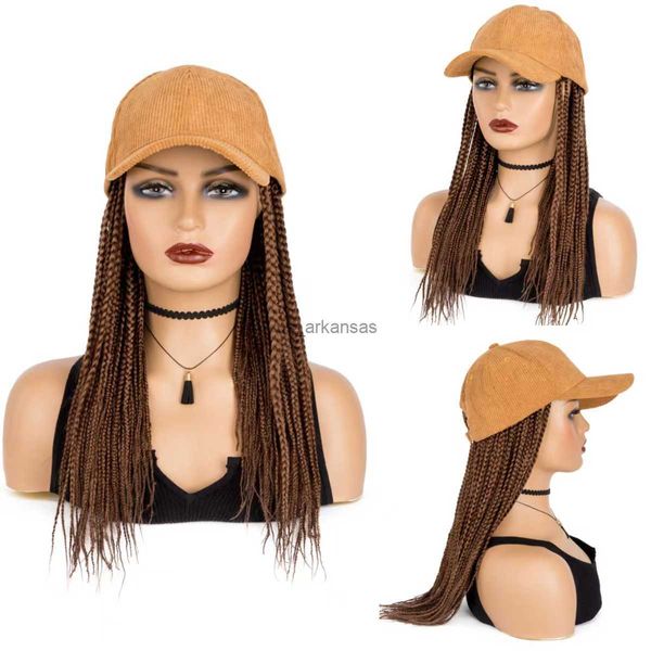 synthetic wigs wigera braided baseball cap wig box braid hair with hat deep brown synthetic hair cap wig for women hkd230818, Black
synthetic wigs wigera braided baseball cap wig box braid hair with hat deep brown synthetic hair cap wig for women hkd230818, Black