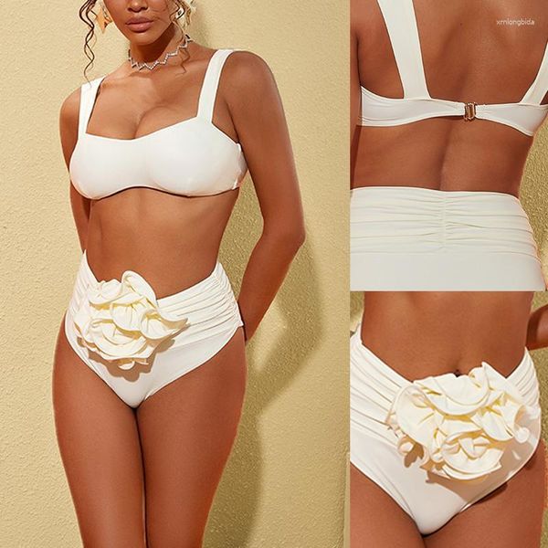women's swimwear two pieces bikini swimsuit 2023 women 3d flower brazilian sling biquini high waist bathing suit summer, White;black
women's swimwear two pieces bikini swimsuit 2023 women 3d flower brazilian sling biquini high waist bathing suit summer, White;black