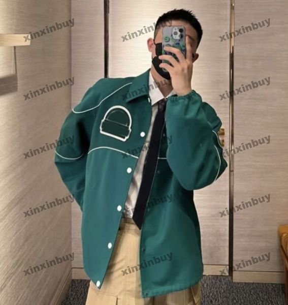 xinxinbuy men designer coat jacket panelled label patch pocket long sleeve women gray black green khaki xs-l, Black;brown
xinxinbuy men designer coat jacket panelled label patch pocket long sleeve women gray black green khaki xs-l, Black;brown