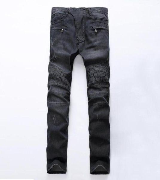 fashion designer mens zipper biker jeans patchwork slim fit black moto denim joggers pleated cool jean5812163, Blue
fashion designer mens zipper biker jeans patchwork slim fit black moto denim joggers pleated cool jean5812163, Blue