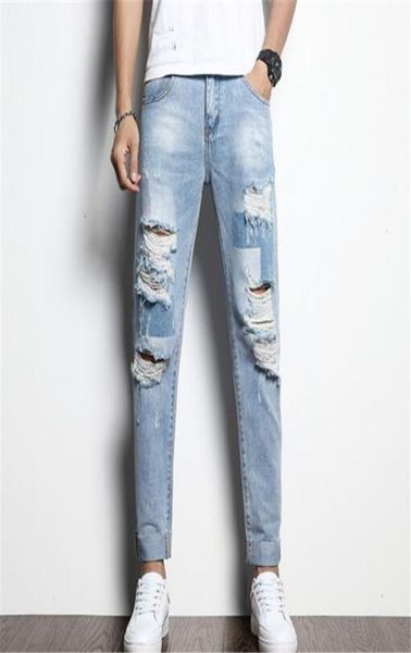 2019 autumn and winter new destroyed hole denim mens fashions worn out pencil pants ripped skinny jeans men pantalon homme jean2652585, Blue
2019 autumn and winter new destroyed hole denim mens fashions worn out pencil pants ripped skinny jeans men pantalon homme jean2652585, Blue