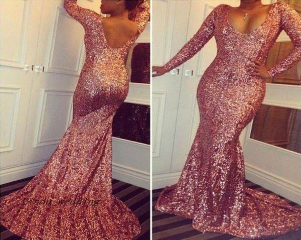 v neck long sleeve mermaid sequined prom dress masquerade backless south african graduation evening party gown plus size custom ma2431750, Black
v neck long sleeve mermaid sequined prom dress masquerade backless south african graduation evening party gown plus size custom ma2431750, Black
