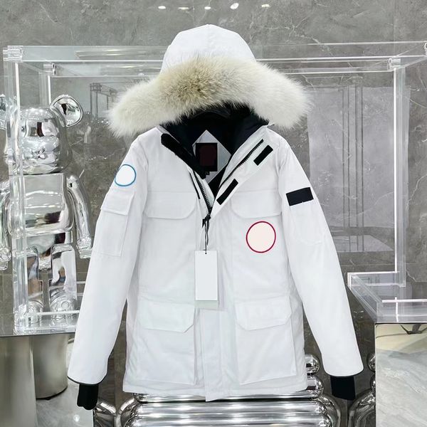 designer winter down jacket men women fashion trend fur parkas lovers thickened warmth feather waterproof warm outdoor coat white blue, Black
designer winter down jacket men women fashion trend fur parkas lovers thickened warmth feather waterproof warm outdoor coat white blue, Black
