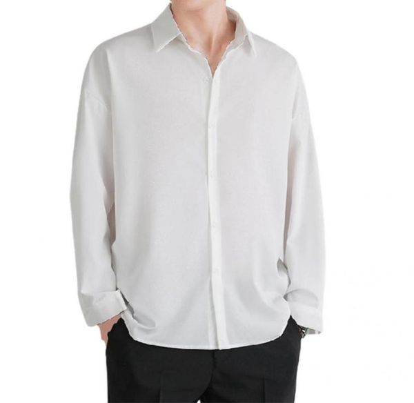 men039s casual shirts korean fashion drape for men long sleeve shirt turndown collar soft buttons closure solid color 340570, White;black
men039s casual shirts korean fashion drape for men long sleeve shirt turndown collar soft buttons closure solid color 340570, White;black