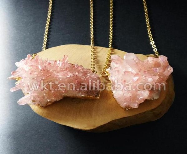 wtn529 whole necklace charming crystal natural raw quartz cluster pendant with gold chain pink necklace jewelry7771943, Silver
wtn529 whole necklace charming crystal natural raw quartz cluster pendant with gold chain pink necklace jewelry7771943, Silver