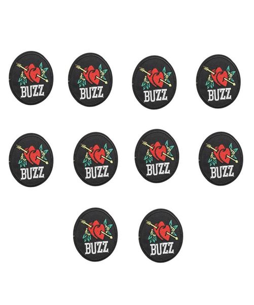 10pcs buzz patches for clothing iron fashion embroidery patch for cloth applique sewing accessories stickers badge on clothes iron5095671, Black
10pcs buzz patches for clothing iron fashion embroidery patch for cloth applique sewing accessories stickers badge on clothes iron5095671, Black
