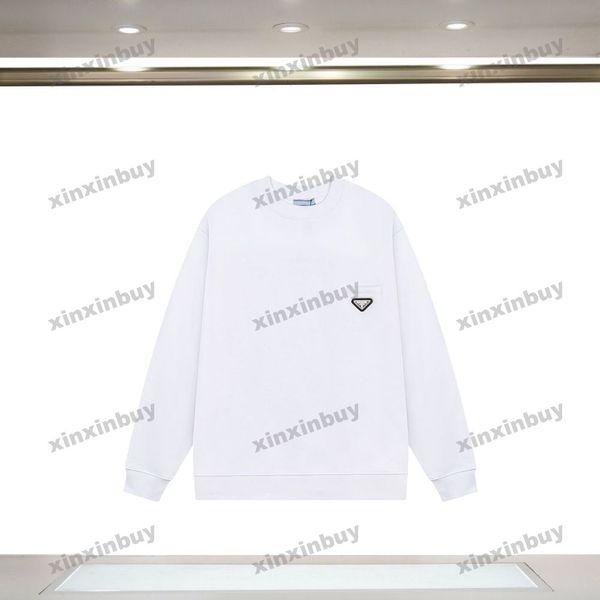 xinxinbuy men women designer sweatshirt chest metal triangle label sweater yellow black white xs-l, Black;brown
xinxinbuy men women designer sweatshirt chest metal triangle label sweater yellow black white xs-l, Black;brown