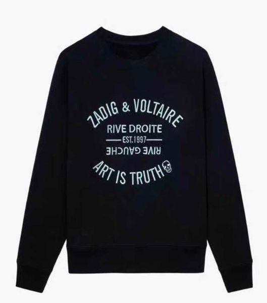 zadig voltaire designer hoodie zv pullover women's black classic letter embroidery cotton white loose sweater
zadig voltaire designer hoodie zv pullover women's black classic letter embroidery cotton white loose sweater