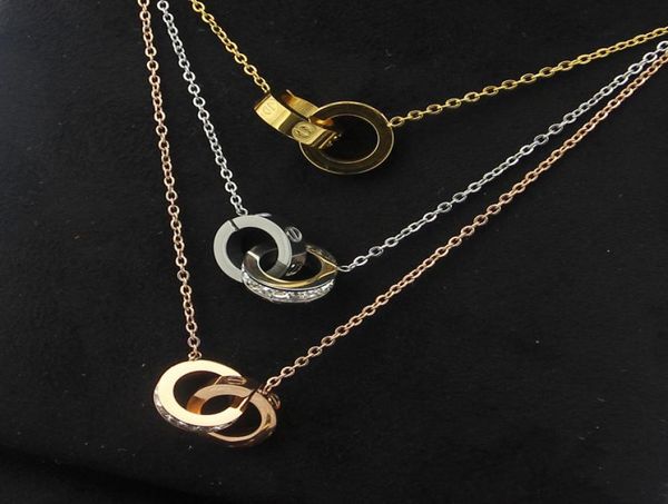 2019 whole gold plated double rings pendant necklace choker 316l stainless steel two circle rings necklace jewelry for women3814841, Silver
2019 whole gold plated double rings pendant necklace choker 316l stainless steel two circle rings necklace jewelry for women3814841, Silver