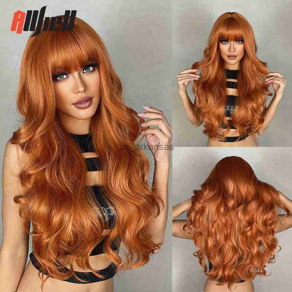 synthetic wigs synthetic wigs for women ginger orange long wavy wigs with bangs heat resistat natural wave cosplay party hair hkd230818, Black
synthetic wigs synthetic wigs for women ginger orange long wavy wigs with bangs heat resistat natural wave cosplay party hair hkd230818, Black