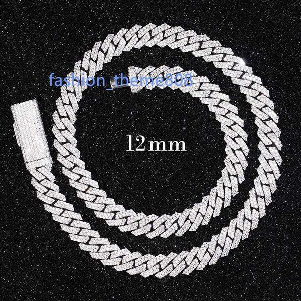 light s925 real moissanite with gra 12mm 2rows iced out cuban necklace chain for male, Silver
light s925 real moissanite with gra 12mm 2rows iced out cuban necklace chain for male, Silver