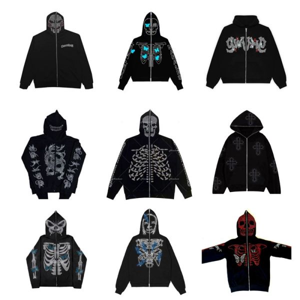 autumn men's and women's couple hoodie rhinestone hoodie skeleton black hoodie zip up y2k sweatshirt sports coat pullover gothic
autumn men's and women's couple hoodie rhinestone hoodie skeleton black hoodie zip up y2k sweatshirt sports coat pullover gothic