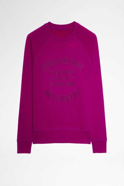 zadig voltaire designer hoodie zv pullover classic letter embroidery round neck cotton light purple women's sweater, Black
zadig voltaire designer hoodie zv pullover classic letter embroidery round neck cotton light purple women's sweater, Black