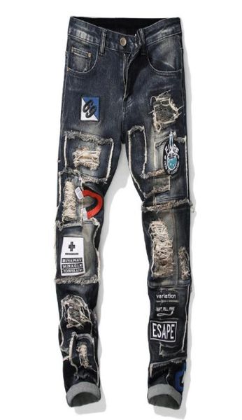 mens new fashion skinny punk slim fit jeans distressed denim hole pants male pencil streetwears pants4802259, Blue
mens new fashion skinny punk slim fit jeans distressed denim hole pants male pencil streetwears pants4802259, Blue