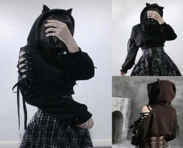 40harajuku sweatshirt women punk gothic hoodie autumn winter plus velvet hollow out lace up long sleeve cute cat ear hoodies8198013028602, Black
40harajuku sweatshirt women punk gothic hoodie autumn winter plus velvet hollow out lace up long sleeve cute cat ear hoodies8198013028602, Black