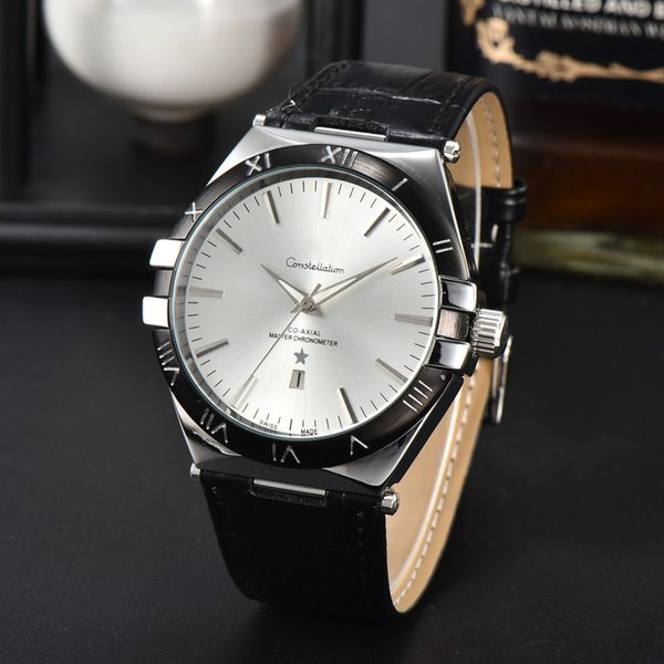 wristwatches for men 2023 new mens watches three stitches quartz watch luxury brand designer clock leather belt fashion omeg constellation, Slivery;brown
wristwatches for men 2023 new mens watches three stitches quartz watch luxury brand designer clock leather belt fashion omeg constellation, Slivery;brown